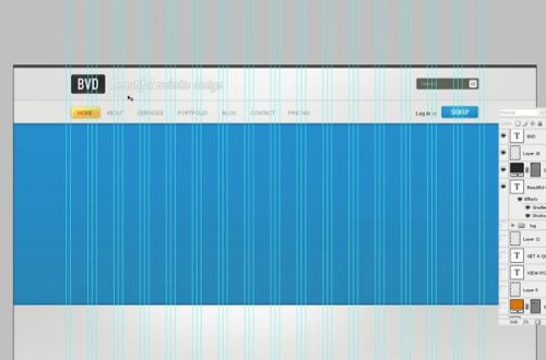 آموزش طراحی سایت در فتوشاپ